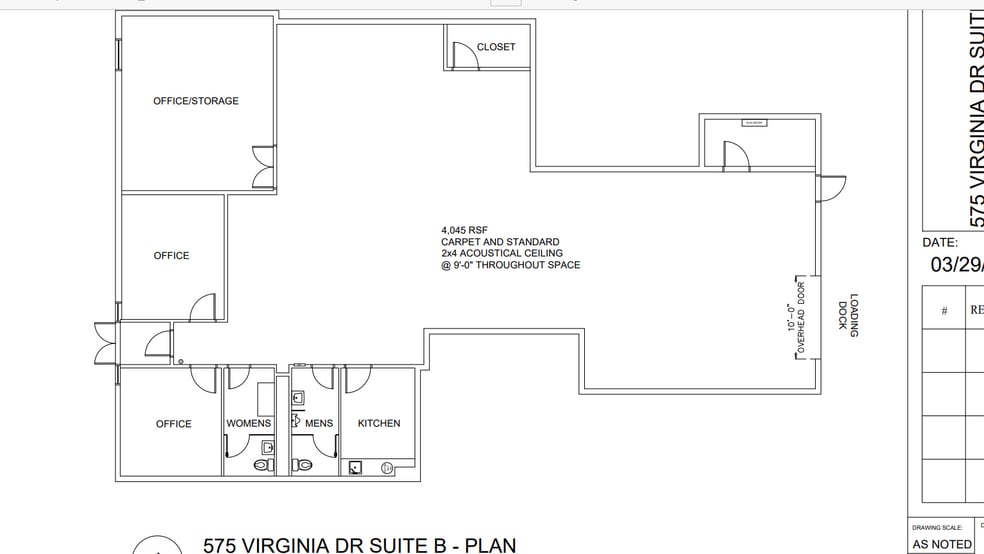 575 Virginia Dr, Fort Washington, PA for lease - Floor Plan - Image 2 of 4