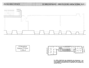 32 Broadway, New York, NY for lease Floor Plan- Image 1 of 1