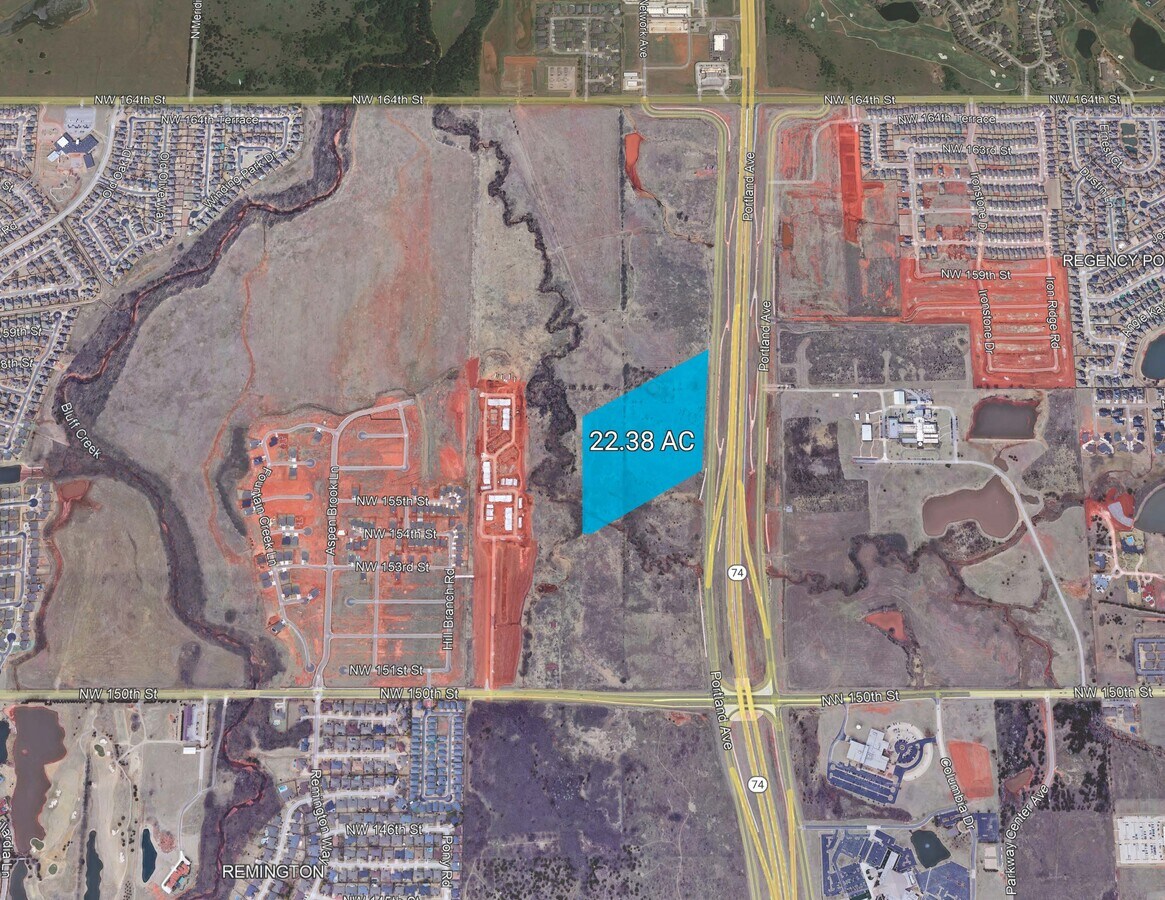 Portland Avenue, Oklahoma City, OK 73134 22.38 AC Land