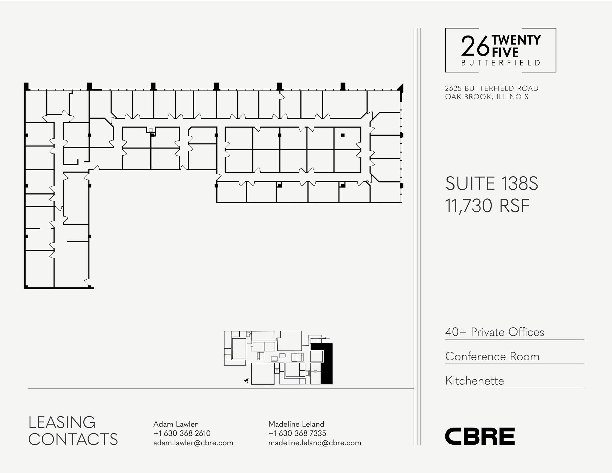 2625 Butterfield Rd, Oak Brook, IL for lease Floor Plan- Image 1 of 1