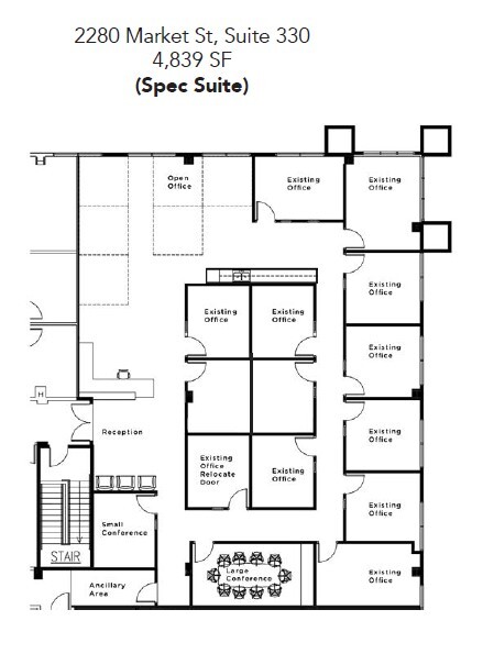 2280 Market St, Riverside, CA for lease Floor Plan- Image 1 of 1