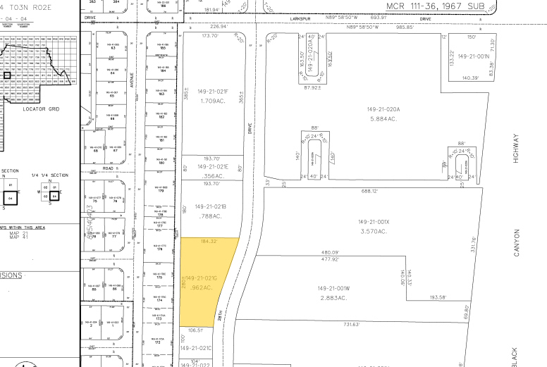 12416 N 28th Dr, Phoenix, AZ for lease - Plat Map - Image 2 of 11