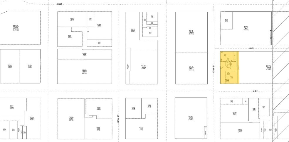 733 10th St NW, Washington, DC for lease - Plat Map - Image 2 of 10