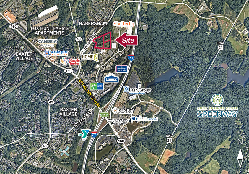 1876 Coltharp Rd, Fort Mill, SC for sale - Aerial - Image 1 of 1