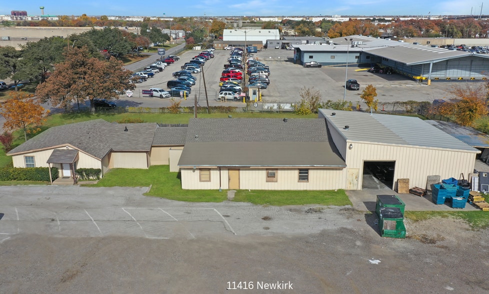 11412 & 11416 Newkirk St, Dallas, TX for lease - Aerial - Image 3 of 9