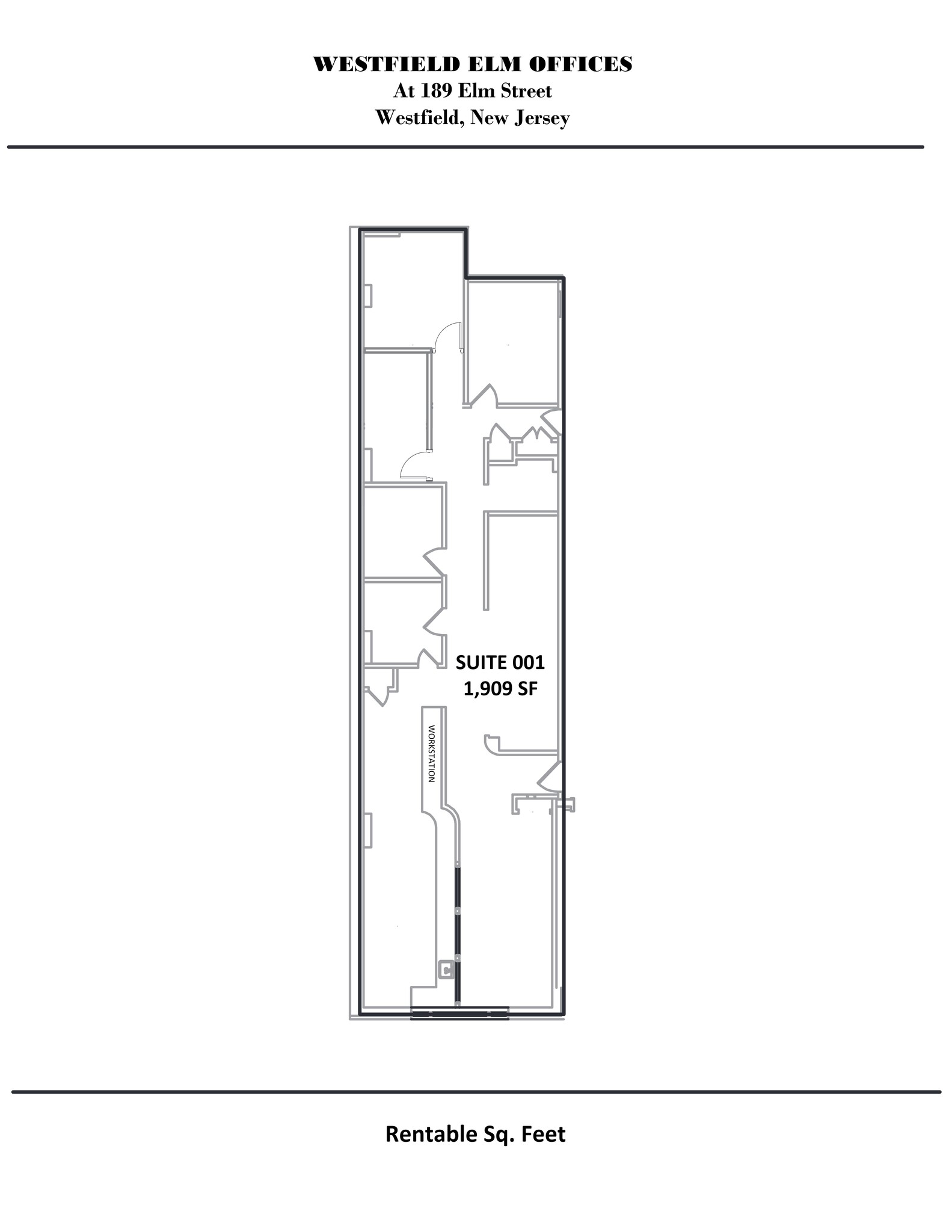 189 Elm St, Westfield, NJ for lease Site Plan- Image 1 of 1