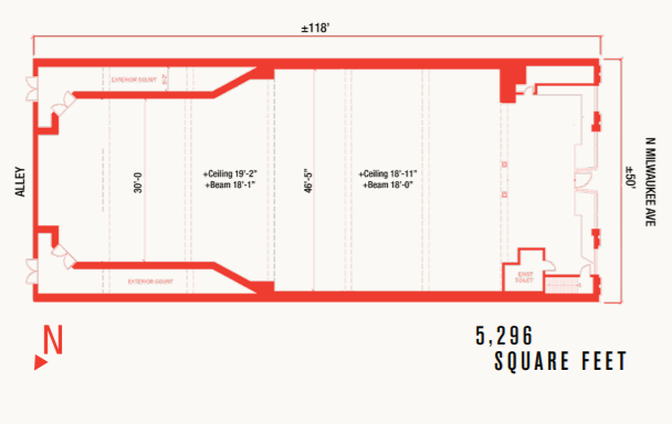 1539 N Milwaukee Ave, Chicago, IL for lease - Floor Plan - Image 3 of 3