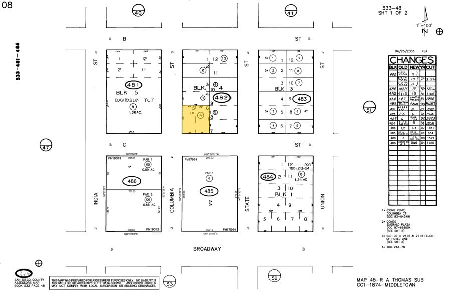 444 W C St, San Diego, CA for sale - Plat Map - Image 3 of 41