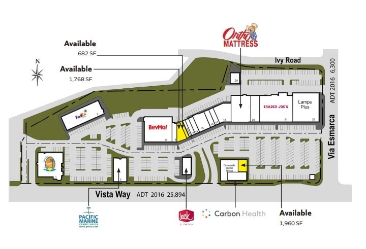 2434-2598 Vista Way, Oceanside, CA for lease Site Plan- Image 1 of 1