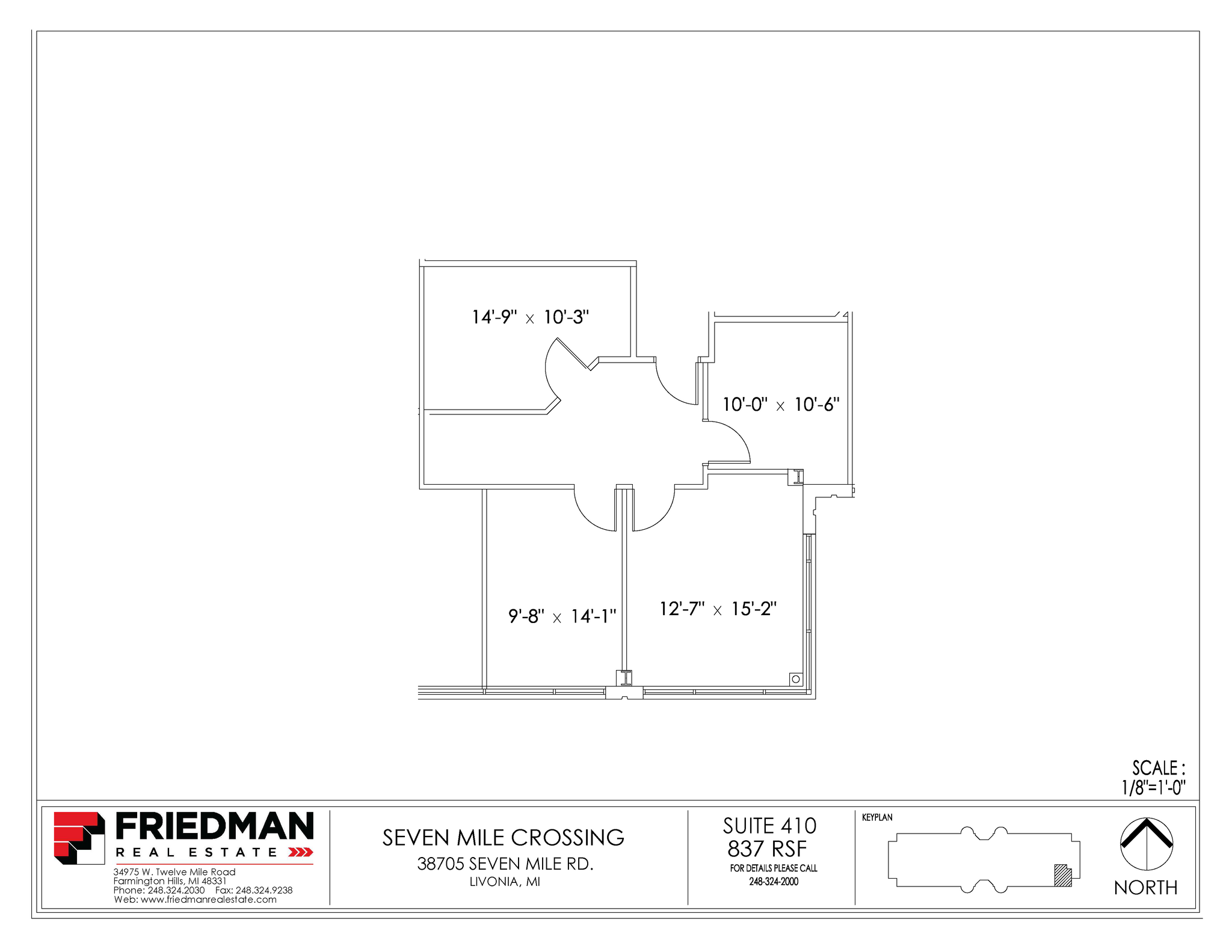 38705 7 Mile Rd, Livonia, MI for lease Floor Plan- Image 1 of 1