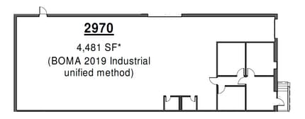 2970-2990 Congressman Ln, Dallas, TX for lease Floor Plan- Image 2 of 2