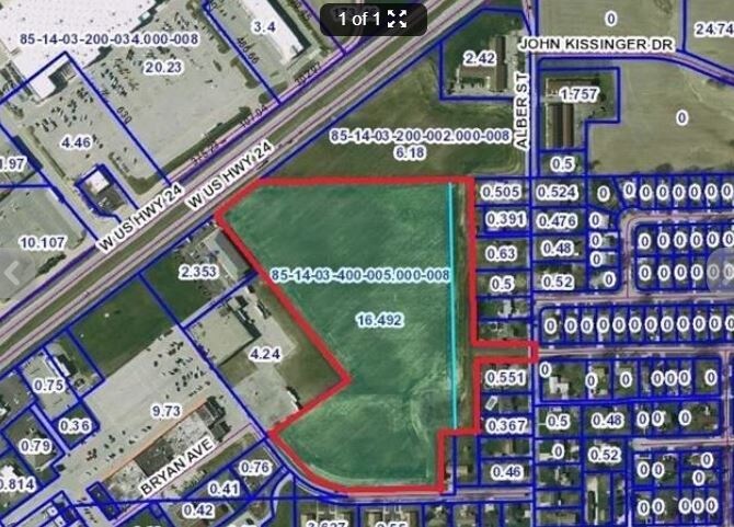 Bryan Ave, Wabash, IN for sale - Aerial - Image 1 of 1