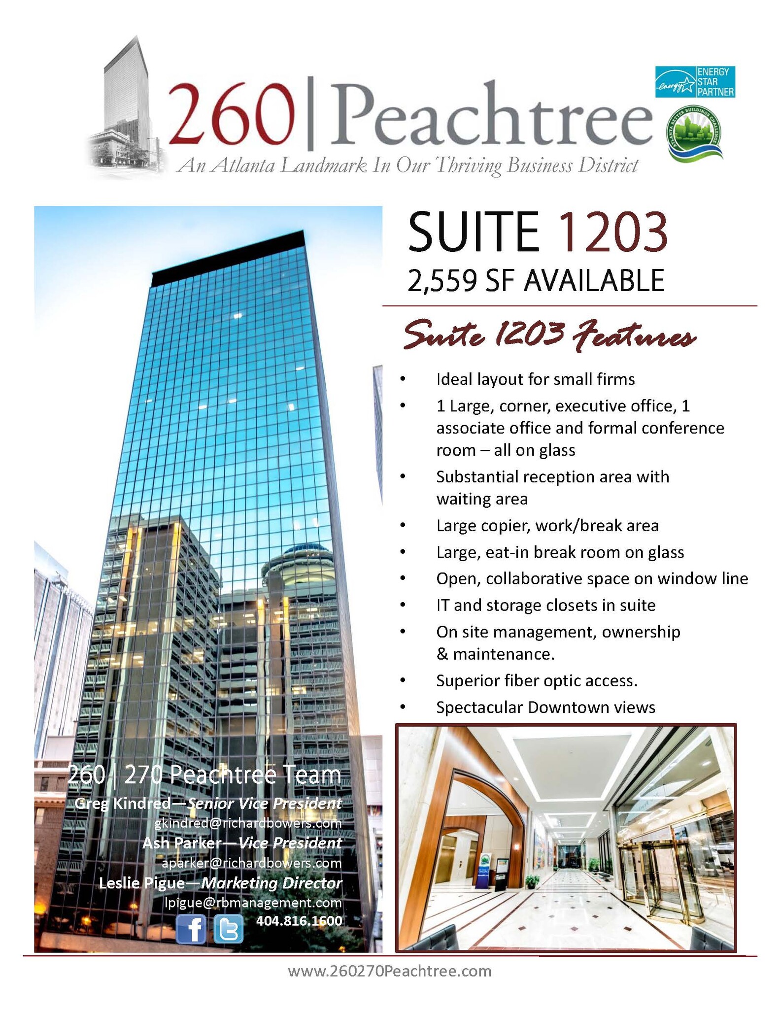 260-270 Peachtree St NW, Atlanta, GA for lease Building Photo- Image 1 of 3