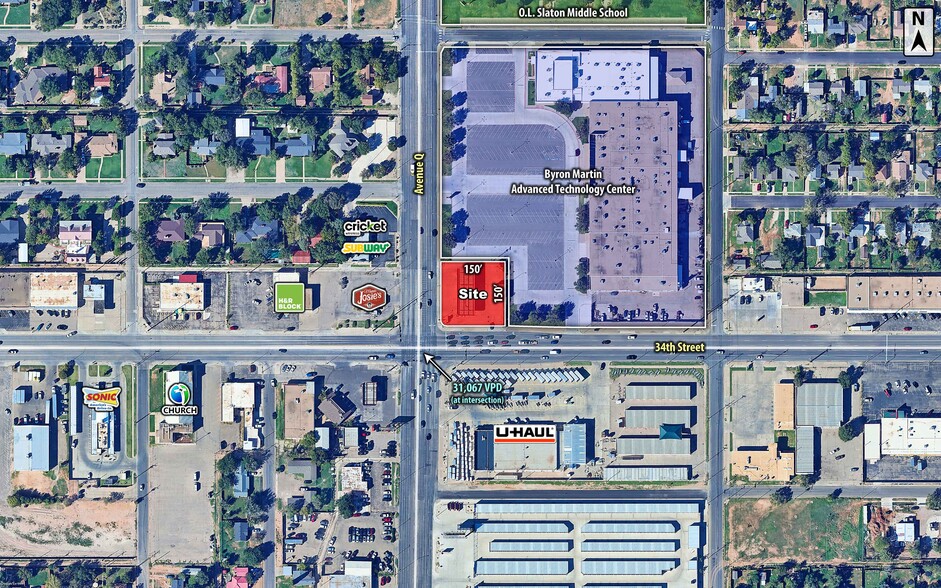 3311 Avenue Q, Lubbock, TX for sale - Aerial - Image 2 of 2