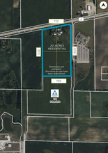 Spring Street Development Land, Mount Pleasant, WI - aerial  map view