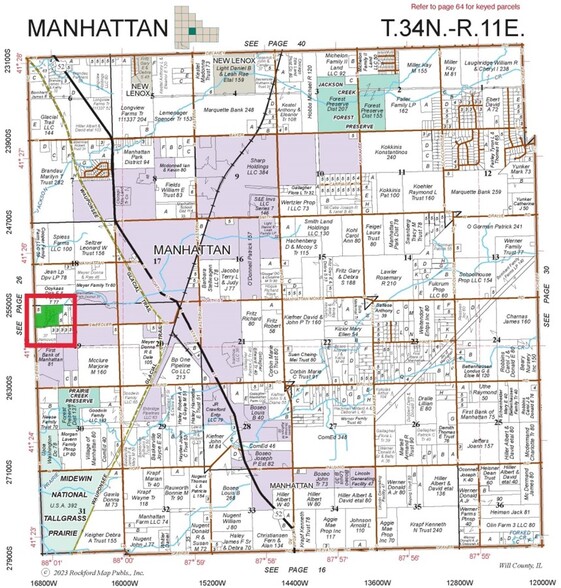 16561 W Sweedler Rd, Manhattan, IL for sale - Plat Map - Image 2 of 7