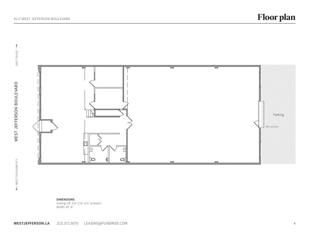 4117 W Jefferson Blvd, Los Angeles, CA for lease Floor Plan- Image 1 of 1