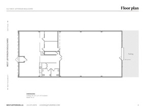4117 W Jefferson Blvd, Los Angeles, CA for lease Floor Plan- Image 1 of 1