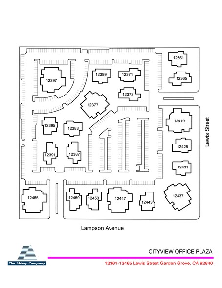 12361 Lewis St, Garden Grove, CA for lease - Site Plan - Image 1 of 22