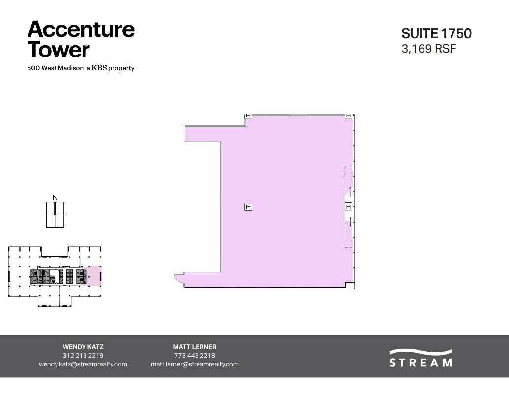 500 W Madison St, Chicago, IL for lease Floor Plan- Image 1 of 1