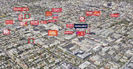 6751-6767 Santa Monica Blvd, Los Angeles, CA - AERIAL  map view - Image1