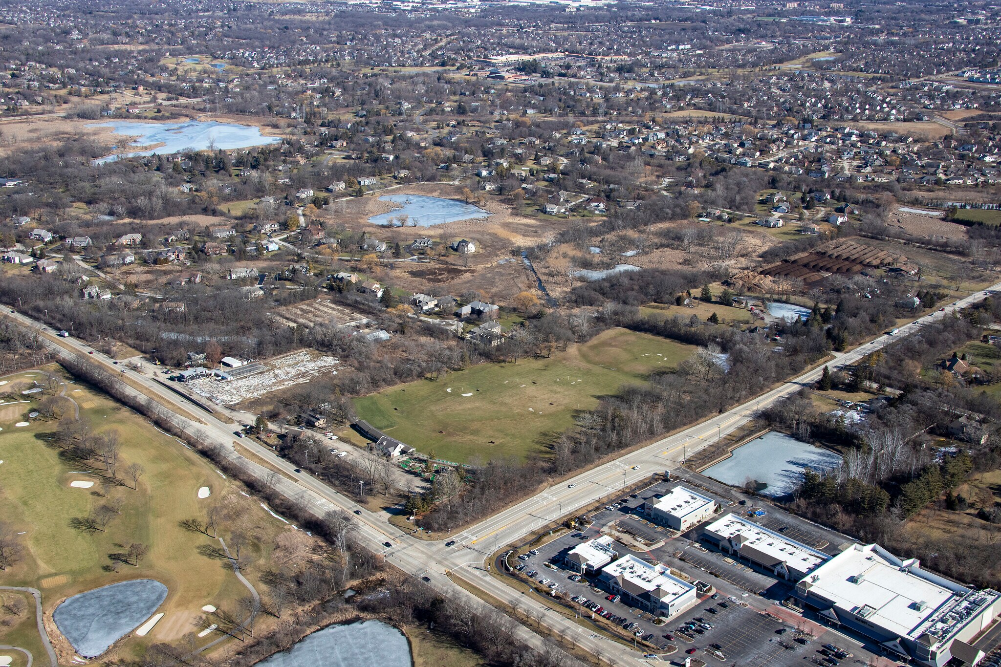 NEC Route 83 & Aptakisic Rd, Long Grove, IL for sale Aerial- Image 1 of 2