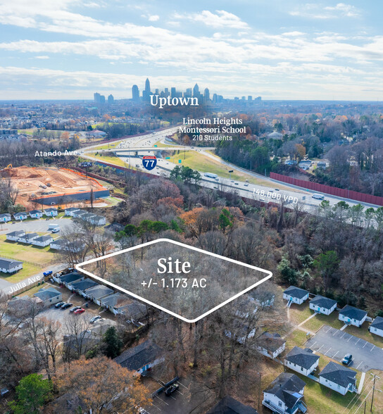 2440 Julia Ave, Charlotte, NC for sale - Aerial - Image 1 of 4