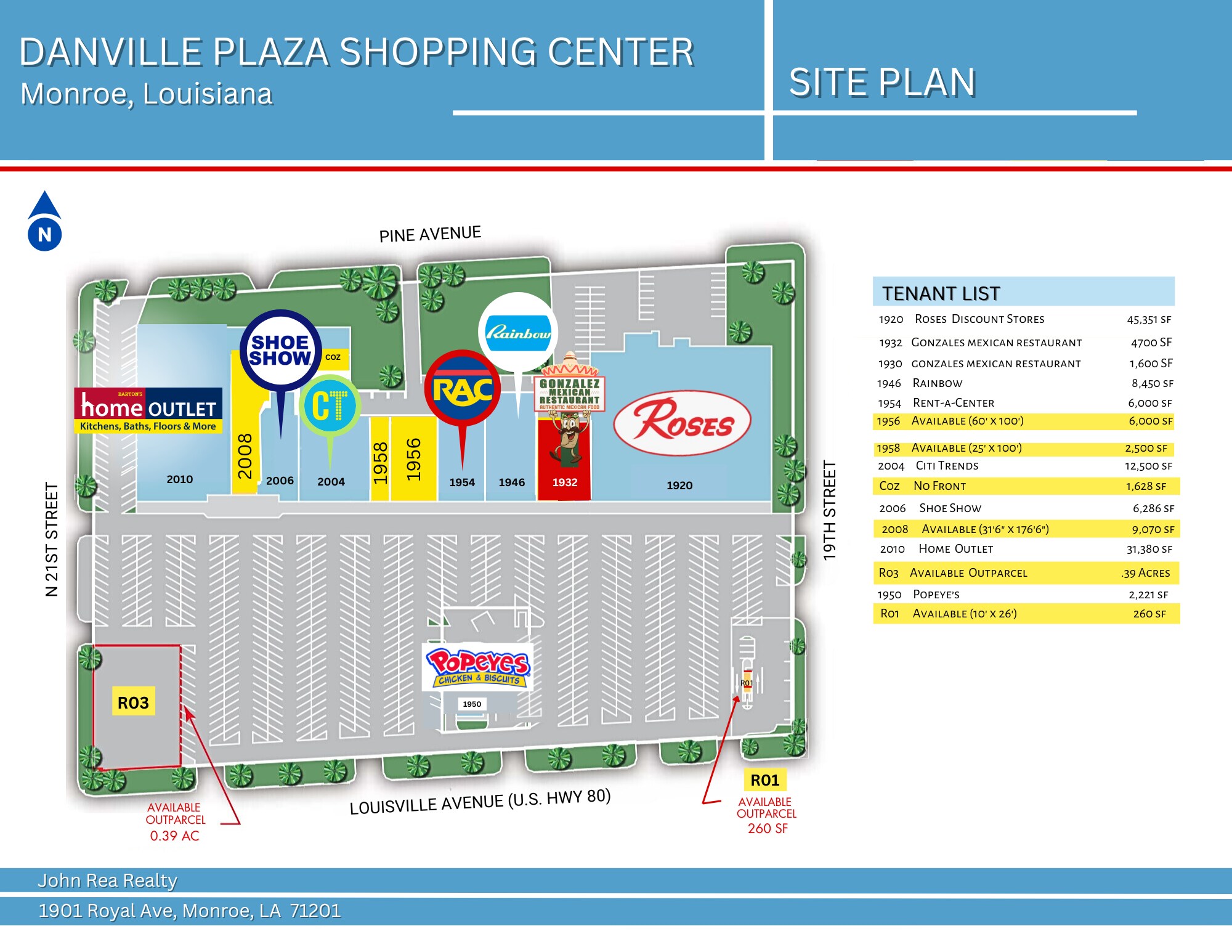 1900-2020 Louisville Ave, Monroe, LA for lease Building Photo- Image 1 of 6