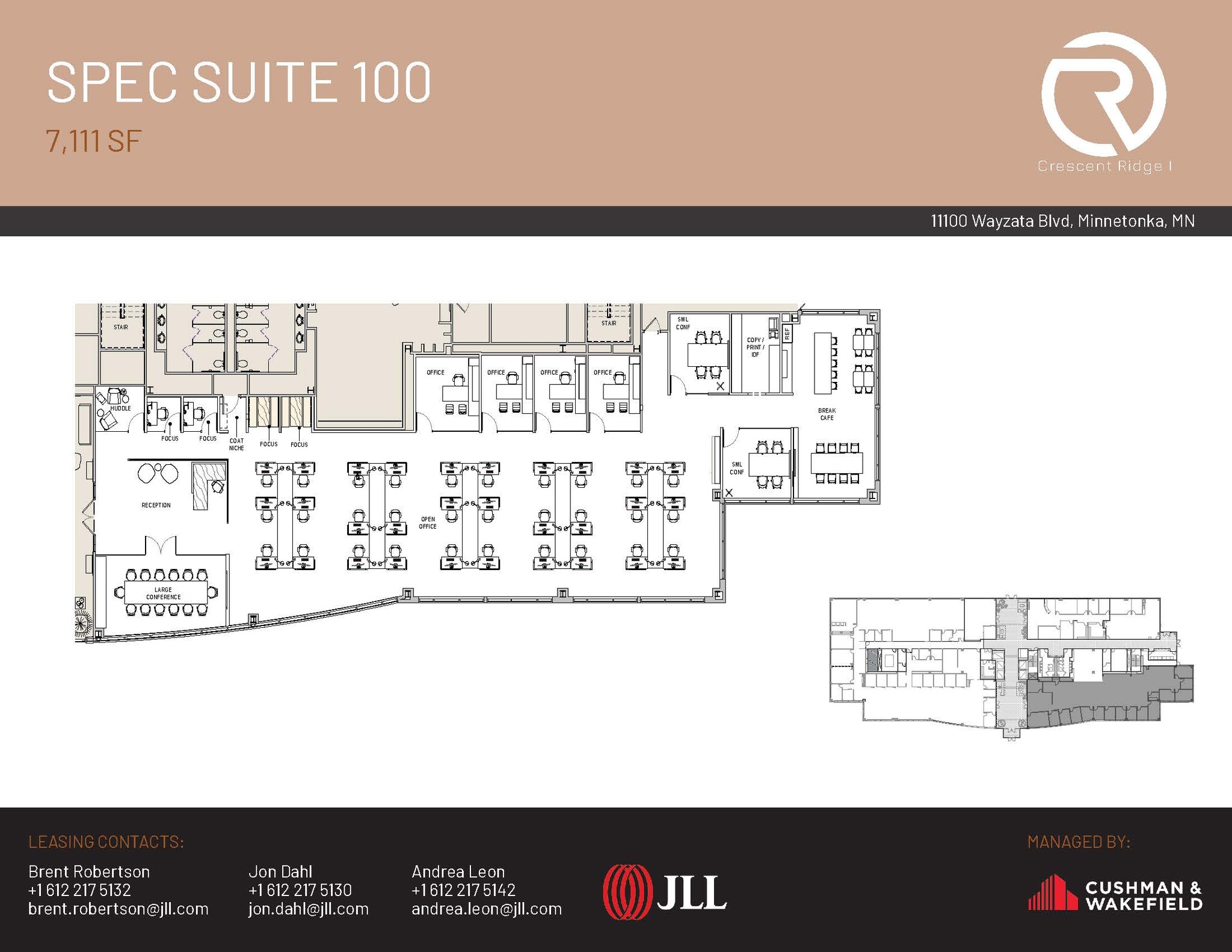 11100 Wayzata Blvd, Minnetonka, MN for lease Floor Plan- Image 1 of 1