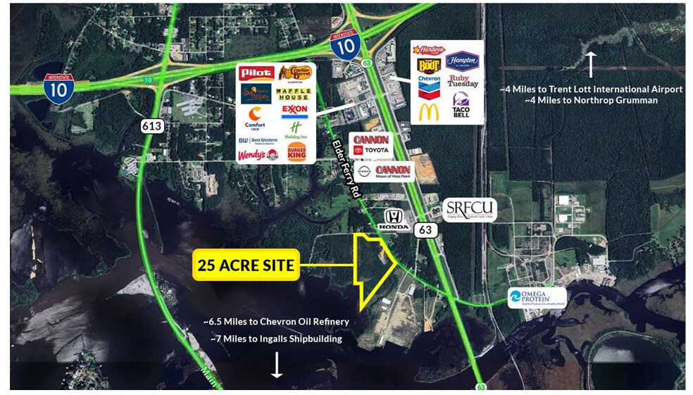 Elder Ferry Rd, Moss Point, MS for sale - Building Photo - Image 1 of 1