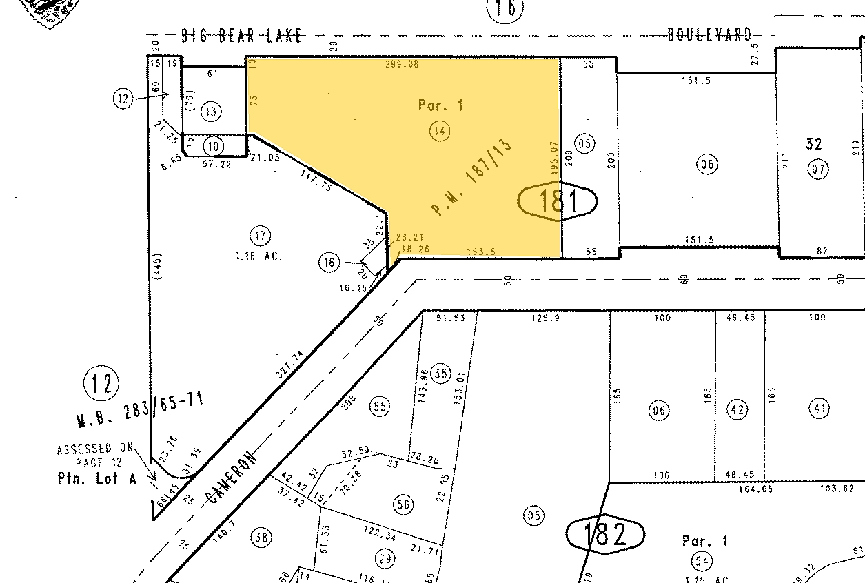 40729 Village Dr, Big Bear Lake, CA for sale Plat Map- Image 1 of 1