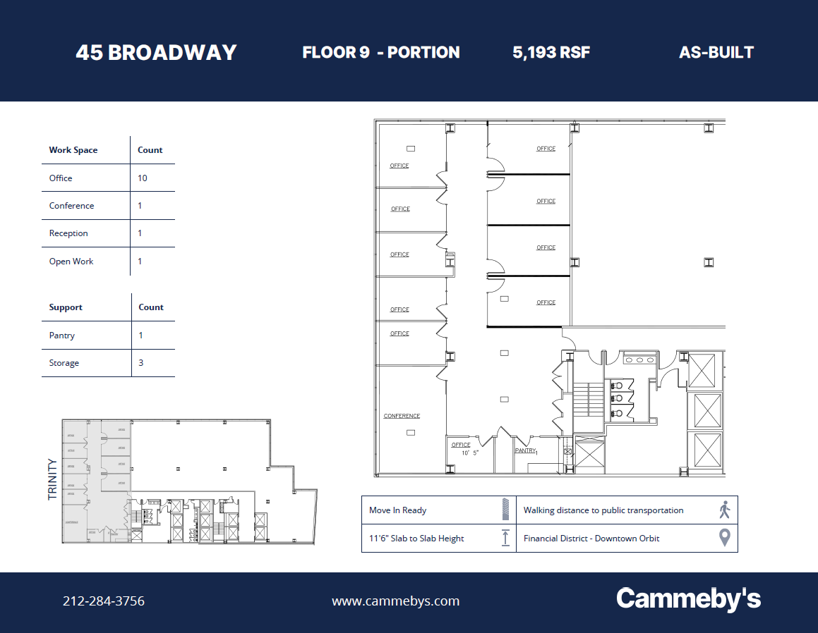 45 Broadway, New York, NY for lease Floor Plan- Image 1 of 8