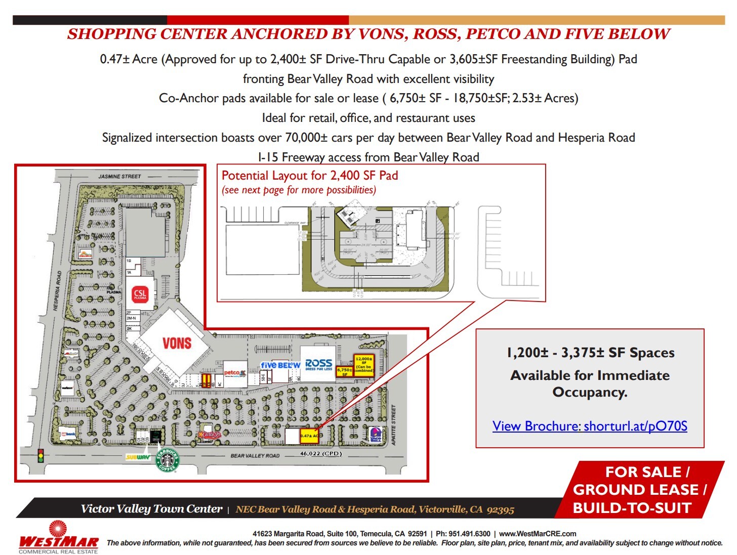 12133 Hesperia Rd, Victorville, CA for lease Floor Plan- Image 1 of 1