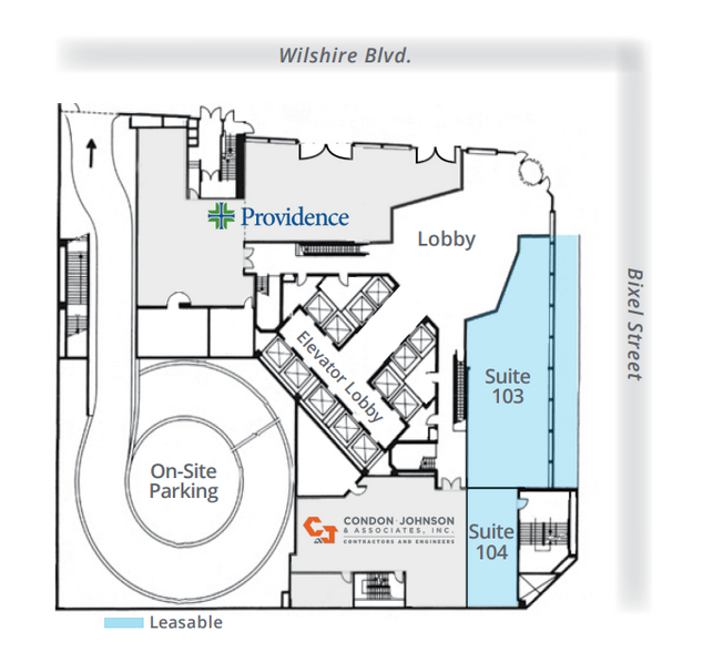 1100 Wilshire Blvd, Los Angeles, CA for lease - Floor Plan - Image 3 of 7