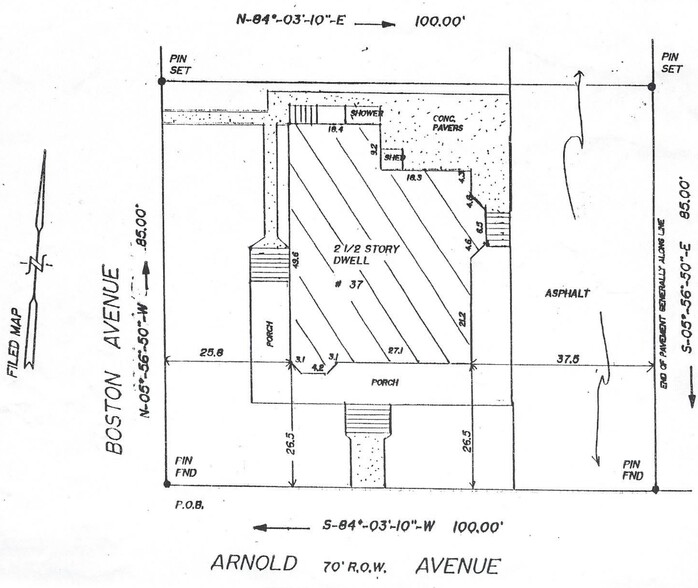 37 Arnold Ave, Point Pleasant Beach, NJ for sale - Site Plan - Image 2 of 2