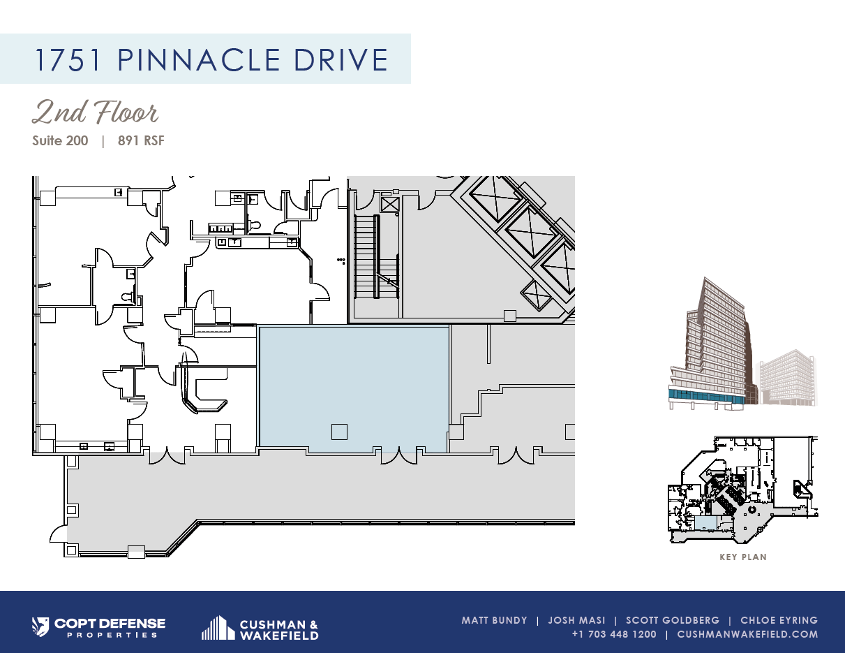 1751 Pinnacle Dr, McLean, VA for lease Floor Plan- Image 1 of 1