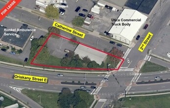 430 Catherine St, Utica, NY - AERIAL  map view