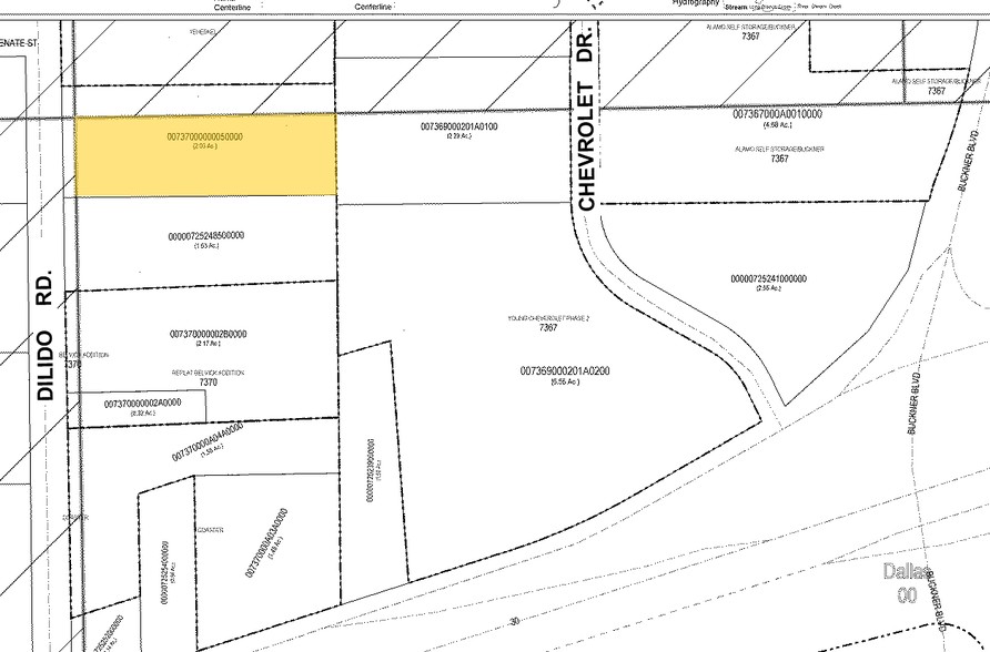 3700 Dilido Rd, Dallas, TX for lease - Plat Map - Image 2 of 8