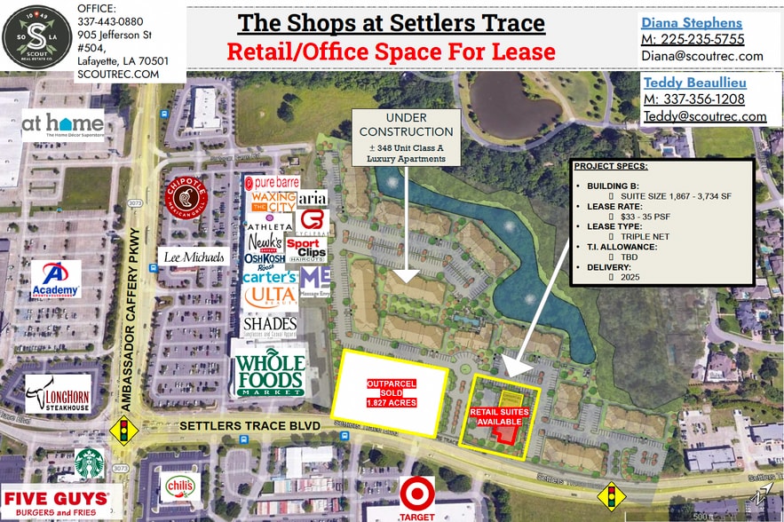 530 Settlers Trace blvd, Lafayette, LA for lease - Building Photo - Image 1 of 3