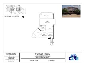 1600 Airport Fwy, Bedford, TX for lease Floor Plan- Image 1 of 1