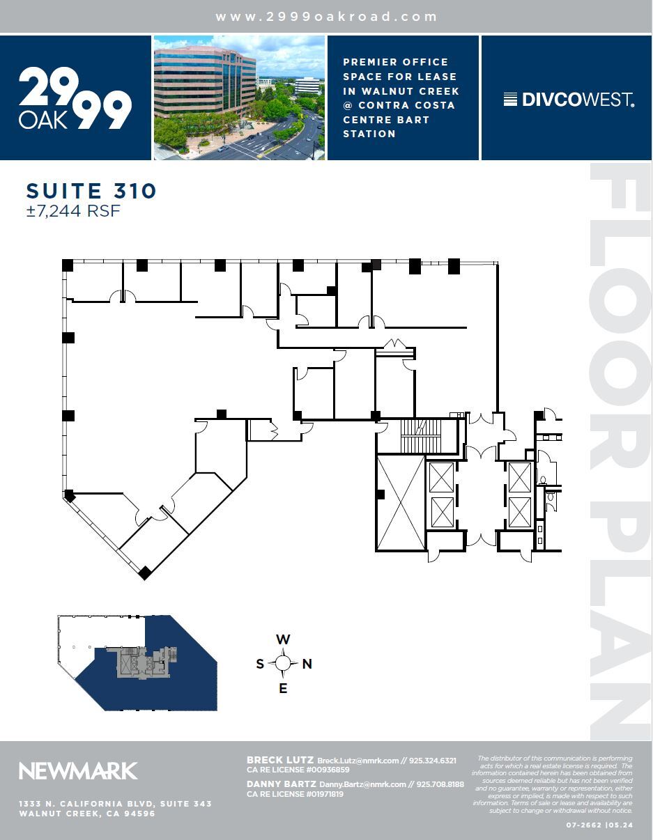 2999 Oak Rd, Walnut Creek, CA for lease Floor Plan- Image 1 of 1