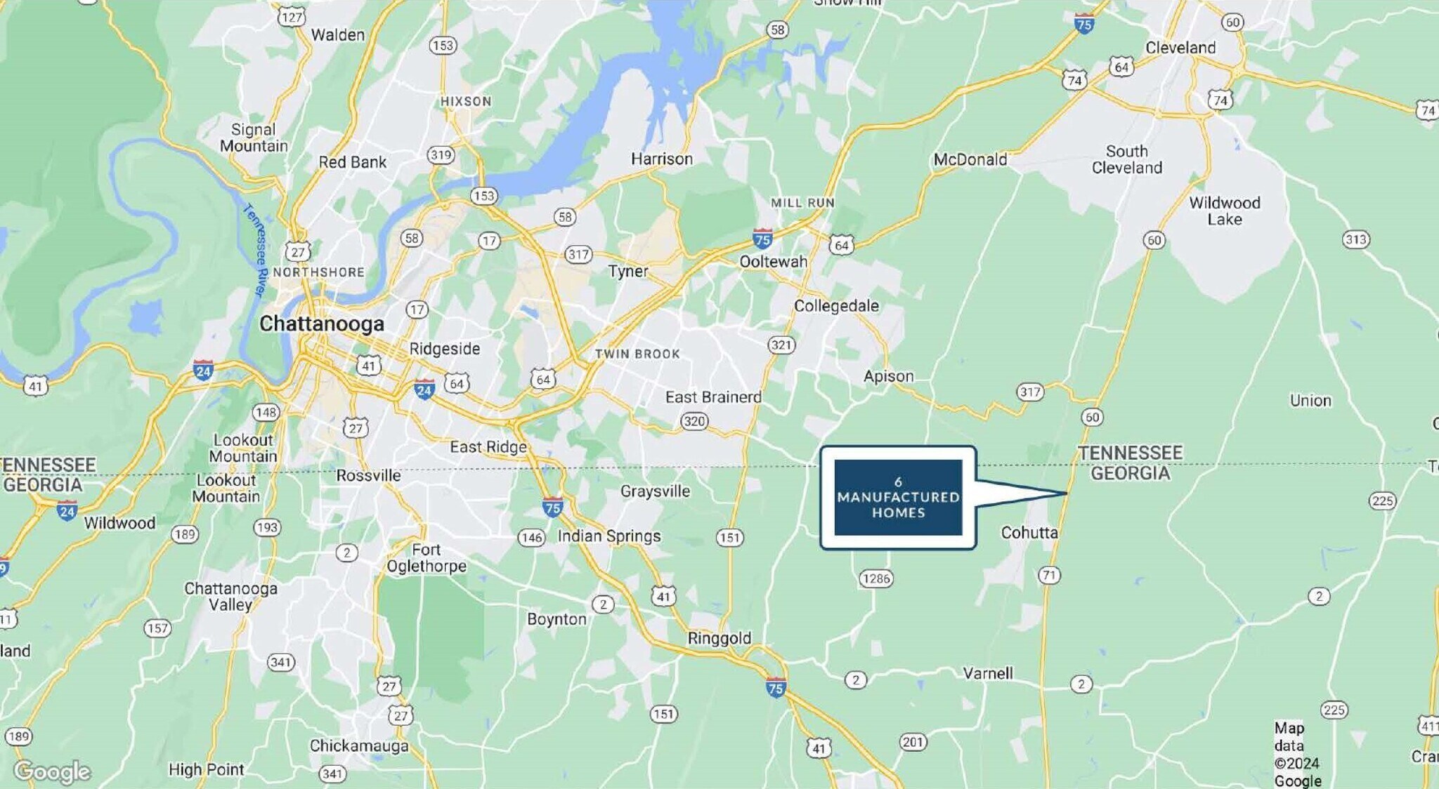 5394 Cleveland Hwy, Cohutta, GA 30710 6 Manufactured Homes Cohutta