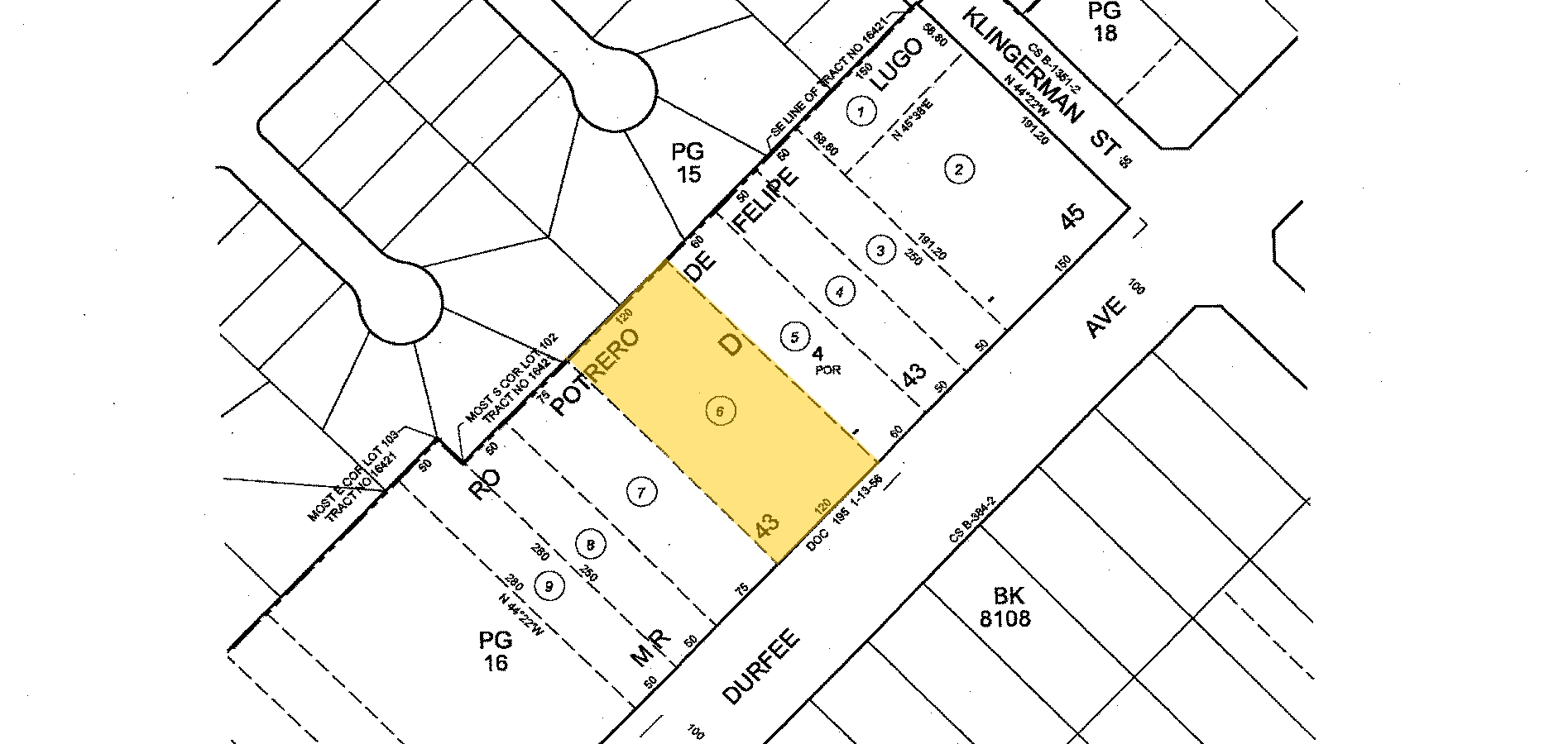 2319-2333 Durfee Ave, El Monte, CA for sale Plat Map- Image 1 of 1