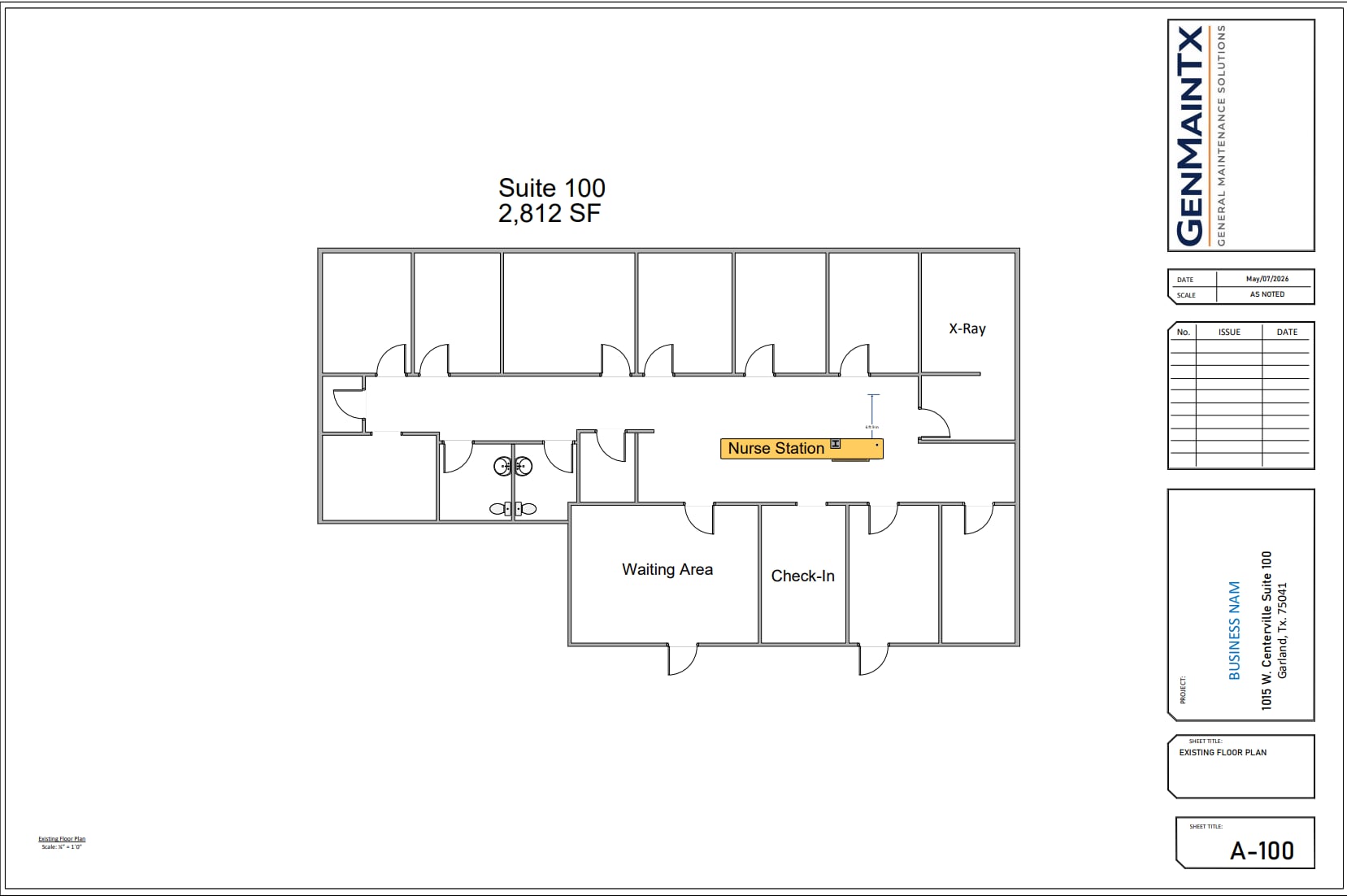 1015 W Centerville Rd, Garland, TX for lease Floor Plan- Image 1 of 1