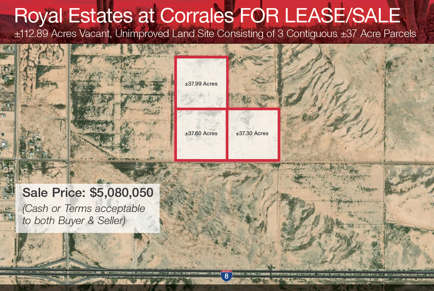 S Corrales Rd -1, Casa Grande, AZ for sale - Aerial - Image 1 of 2