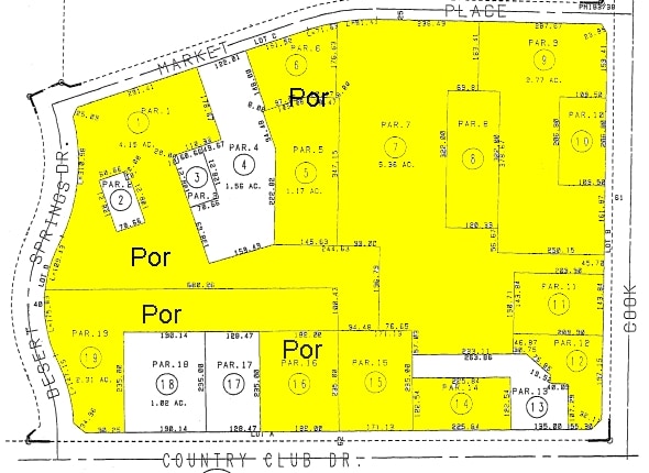 74868-74998 Country Club Dr, Palm Desert, CA for lease - Plat Map - Image 2 of 20