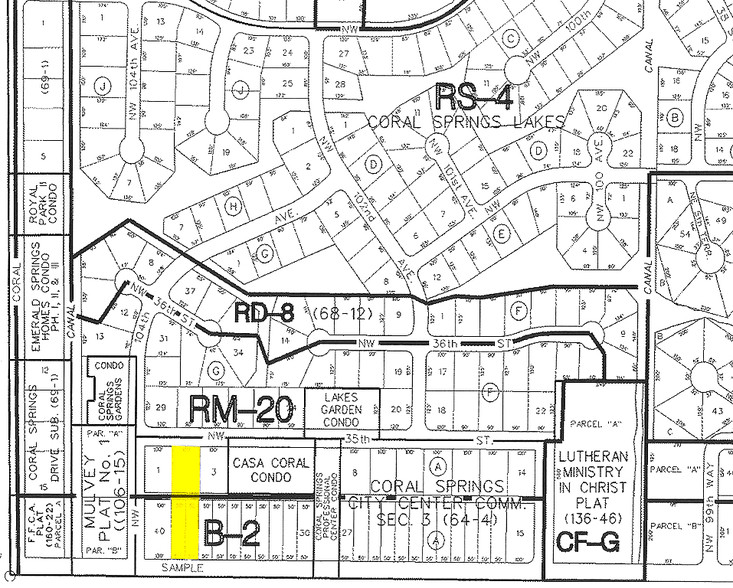 10361-10371 W Sample Rd, Coral Springs, FL for lease - Plat Map - Image 2 of 7