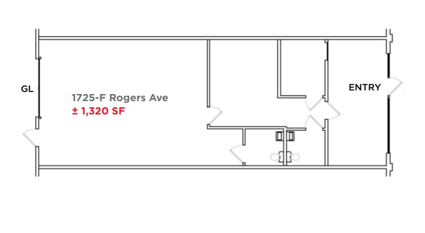 1721-1725 Rogers Ave, San Jose, CA for lease Floor Plan- Image 1 of 1