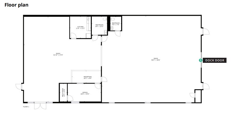 107 Industrial Ave, Little Ferry, NJ for lease - Floor Plan - Image 2 of 2