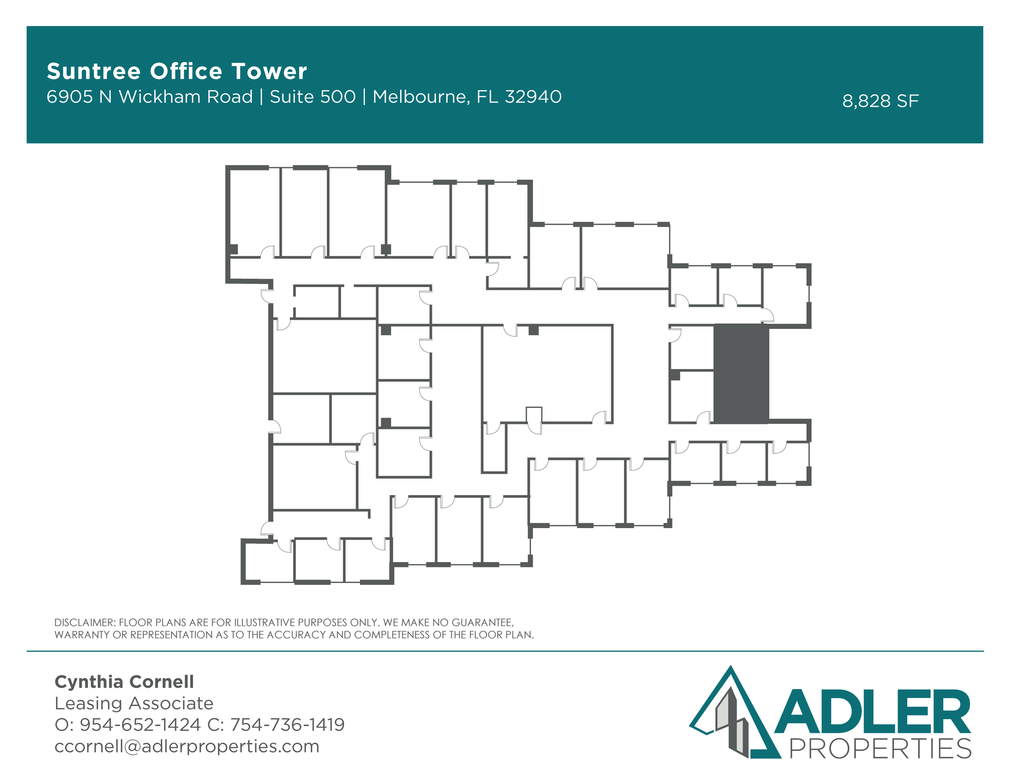 6905 N Wickham Rd, Melbourne, FL for lease Floor Plan- Image 1 of 1